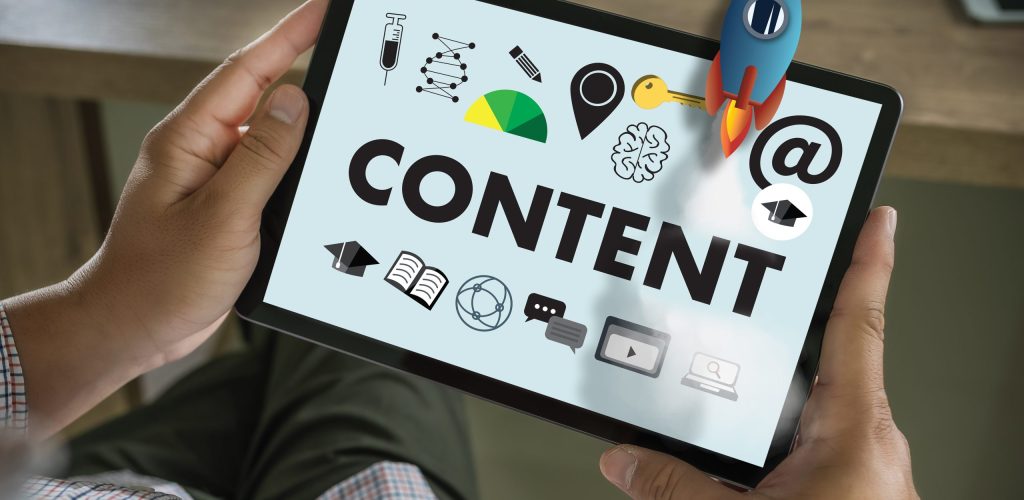 content marketing business Content communication Data Blogging Media Publication Information Vision Technology Concept Social Advertising Data Search Man Research SEO